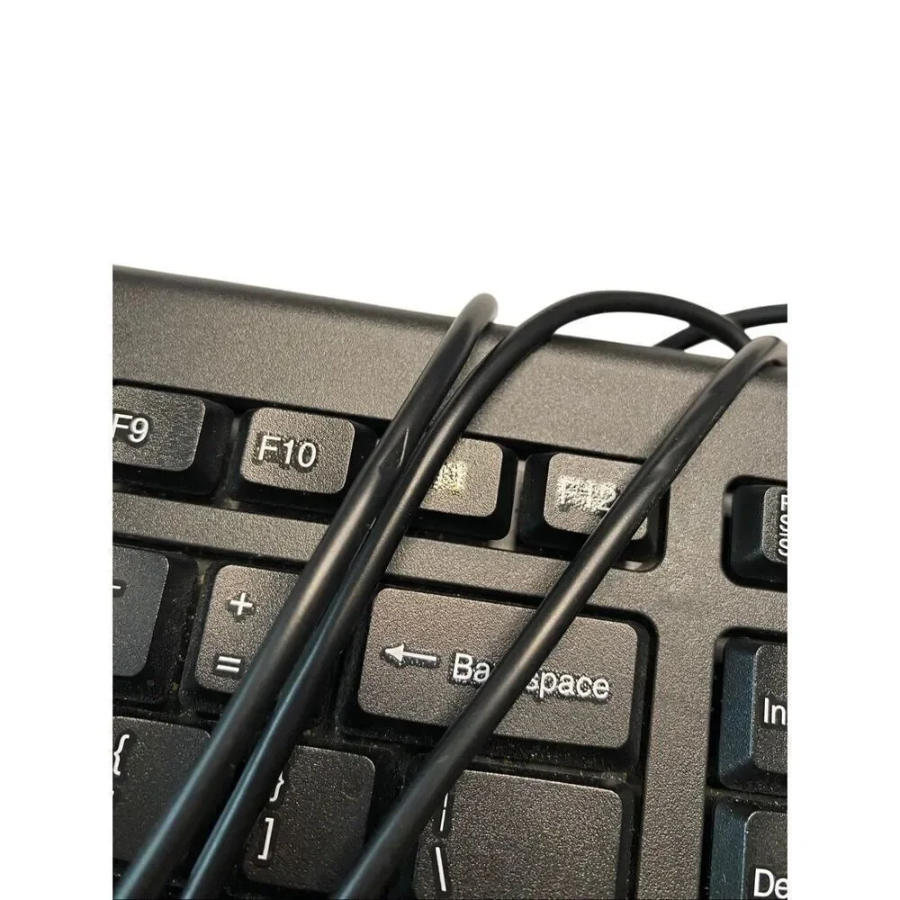 HP PR1101U USB Wired Desktop Keyboard Black Untested